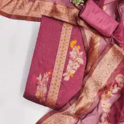 peachmode Women Floral Unstitched Dress Material-picture-29