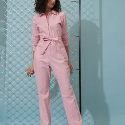 tokyo talkies Women Jumpsuit with Waist Tie-Up-picture-13