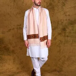 exotic india Men Printed Scarf with Tassels-picture-27