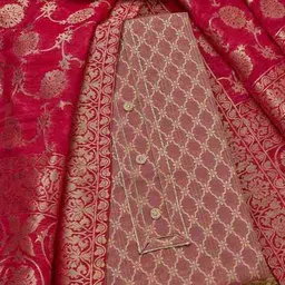 soch Women Embroidery Unstitched Dress Material image 1
