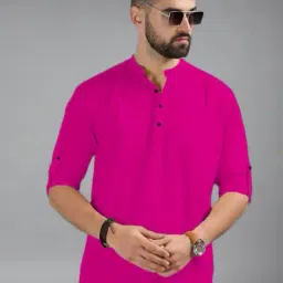 neonomad Men Slim Fit Short Kurta image 1