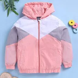 toonyport Girls Colourblock Hooded Jacket with Full Sleeves-picture-30