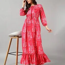 raiyani enterprise x ag Women Tie & Dye Fit & Flare Dress-picture-20