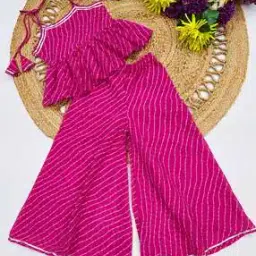 aarya designer Girls Striped 2-Piece Kurta Set-picture-16