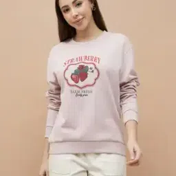 fame forever by lifestyle Women Regular Fit Cotton Sweatshirt-picture-11