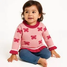 nauti nati Girls Butterfly Print Pullover-picture-48