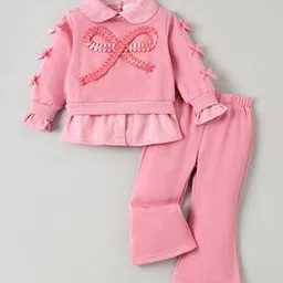 hopscotch Girls Cotton Pants with Top-picture-12