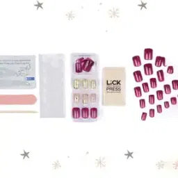 lick Women Pack of 30 Glossy Artificial Press On Nails  -picture-17