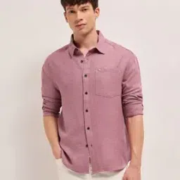 the bear house Men Textured Relaxed Fit Shirt-picture-12