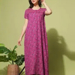 9shines label Women Floral Nightgown-picture-18