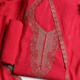 mbz.in by meena bazaar Women Embroidered 3-piece Unstitched Dress Material-picture-21