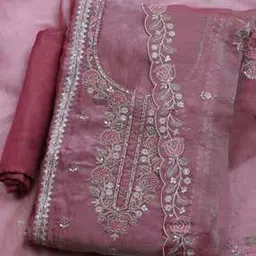 mbz.in by meena bazaar Women Embroidered 3-piece Unstitched Dress Material-picture-10