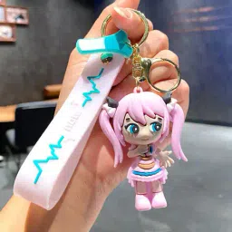 gopalvilla Cartoon Key Chain with Silicone Belt image 1