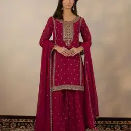 libas art Women Embroidered Straight Kurta Suit Set -picture-16