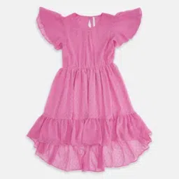 pantaloons junior Girls Round-Neck A-Line Dress-picture-34