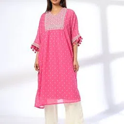 krita Women Embroidered A-Line Kaftan Kurta-picture-21
