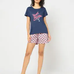 yousta Women Checked Regular Fit Shorts image 1