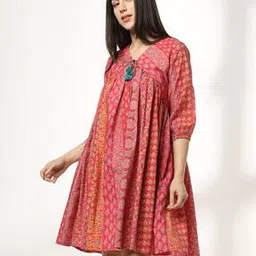 fusion Women Printed Fit & Flare Dress-picture-24