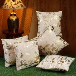 hosta homes Pack of 5 Foil Print Cushion covers 16" x 16"-picture-21