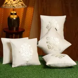 hosta homes Set of 5 Foil Print Cushion Covers 16" x 16"-picture-34