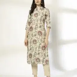 avaasa mix n' match Women Floral Print Straight Kurta-picture-30