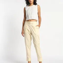 Tailored Fit Poplin Stretch Pants-image-21
