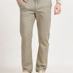 never neud Men Relaxed Fit Flat-Front Pants-picture-27