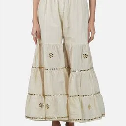 bcz Embellised Sharara Pants with Elasticated Waistband-picture-13