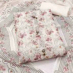 peachmode Wome Floral Print 3-Piece Dress Material-picture-21