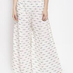 clora creation Printed Palazzos with Drawstring Fastening-picture-10