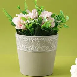 tayhaa Floral Pattern Dual-Toned Planter pot-picture-27