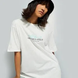 max Women Typographic Print Regular Fit Round-Neck T-Shirt-picture-51
