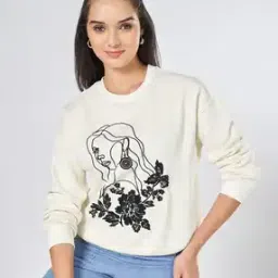 honey by pantaloons Women Graphic Print Regular Fit Sweatshirt-picture-10