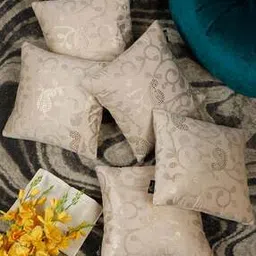 hosta homes Set of 5 Paisley Print Cushion Covers 15"x 15"-picture-13
