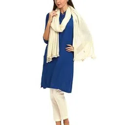 morrio Women Chiffon Dupatta with Pom-Pom-picture-42