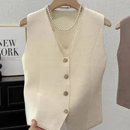divawalk Women Lace Regular Fit V-Neck Korean Top-picture-33
