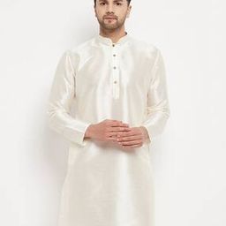 vastramay Long Kurta with Mandarin Collar-picture-7