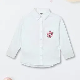 max Girls Floral Print Shirt with Patch Pocket-picture-49