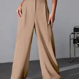 leriya fashion Women High Rise Relaxed Fit Trousers-picture-47