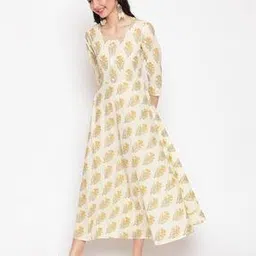 glam roots Floral Print Fit & Flare Dress-picture-52