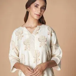 fabindia Block Print A-Line Kurta-picture-31