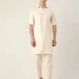 molly & michel Long Kurta with Buttoned Flap Pockets-picture-20
