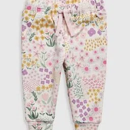mothercare Girls Wilderness Escape Floral Print Cotton Joggers-picture-33