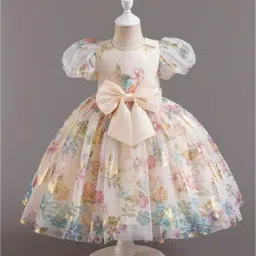 styleconnect Girls Block Print A-line Dress image 1