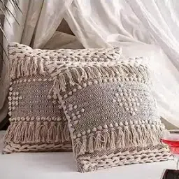 textile and beyond Set of 4 Handloom Cushion Covers 16" x 16"-picture-10