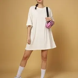 puma T-Shirt Dress with Drop-Shoulder Sleeves-picture-53