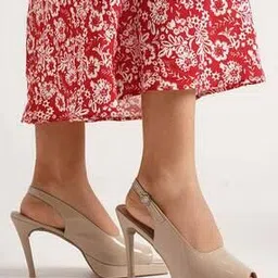 jm looks Women Peep-Toe High Stilettos -picture-15