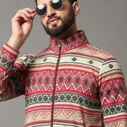 ogen Men Geometric Print Regular Fit Sweatshirt-picture-50