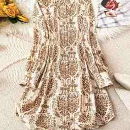 hivora Women Floral Print A-Line Dress-picture-38