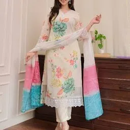momina fashion Women Embroidered A-Line Kurta Set-picture-32